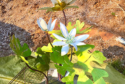 Bloodroot Garden Sculpture