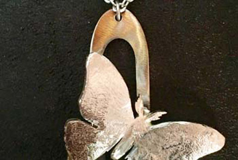Luna Moth With Ellipse Pendant