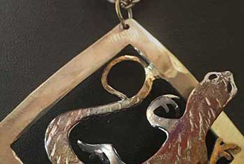 Salamander Square Umber Pendant